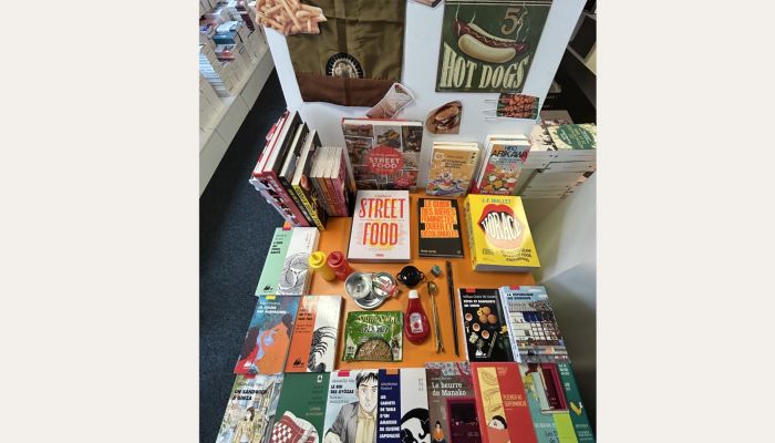Table librairie street food et cuisine asiatique 