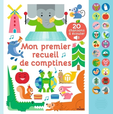 visuel du livreMon premier recueil de comptines. 20 chansons à écouter