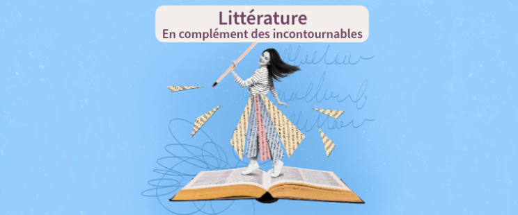 femme qui sort d'un livre